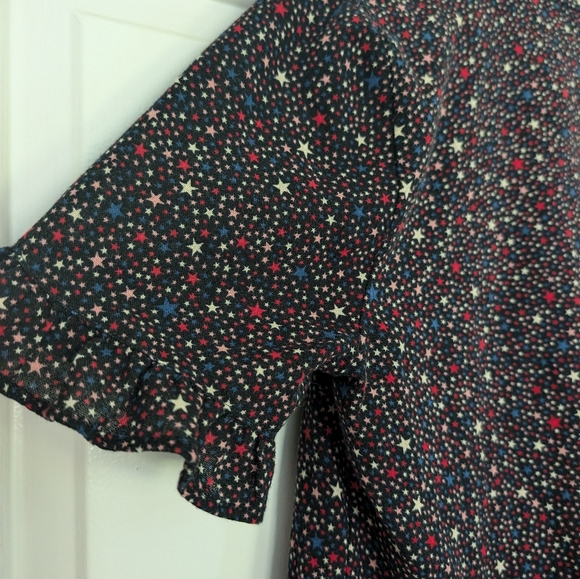 Madewell "Studio Ruffle Hem Top in Starry Night" - Picture 8 of 11